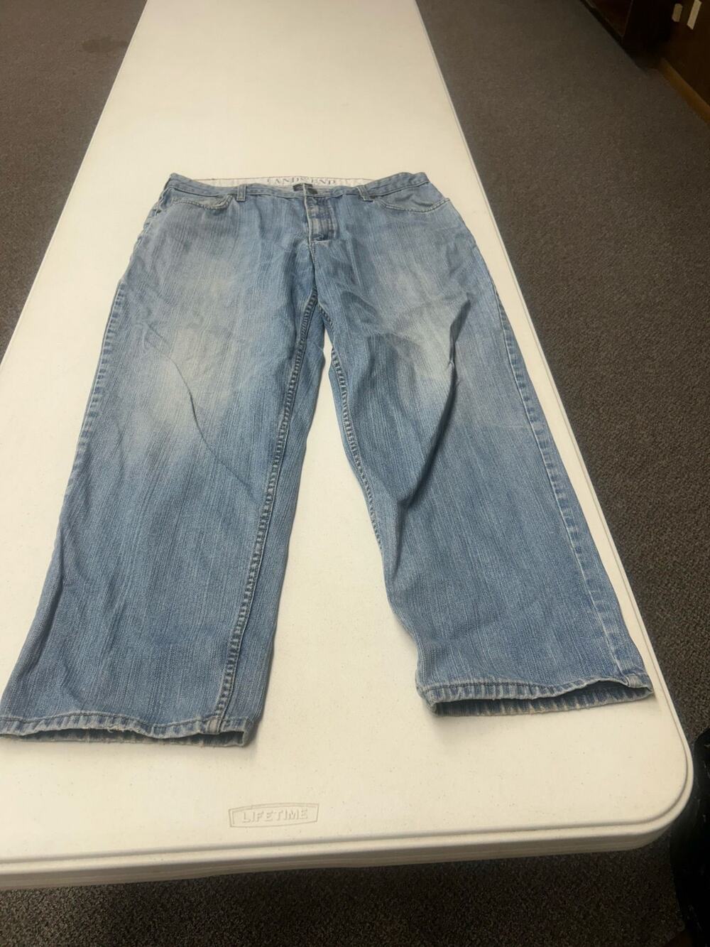 Lands End 38x30 Relaxed Fit Straight Leg Mens Jeans